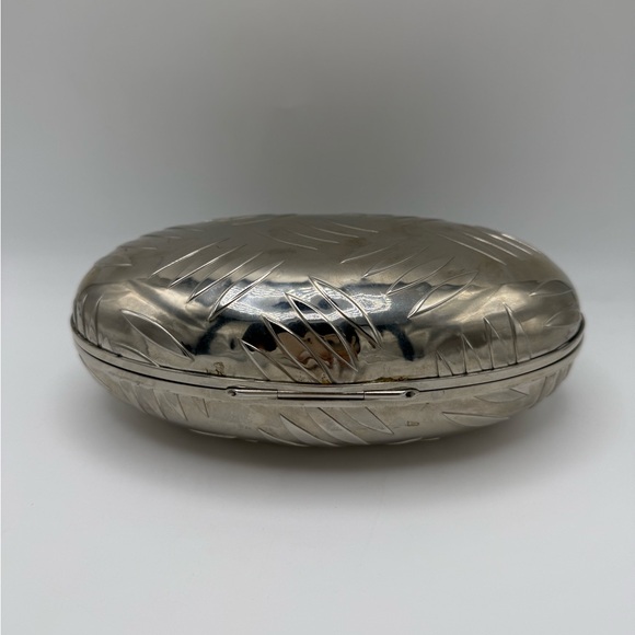 RARE Balenciaga Vintage Clutch Silver - Picture 11 of 11